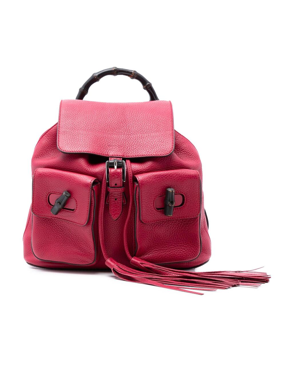 Gucci Bamboo Tassel Backpack Leather #376113G69B